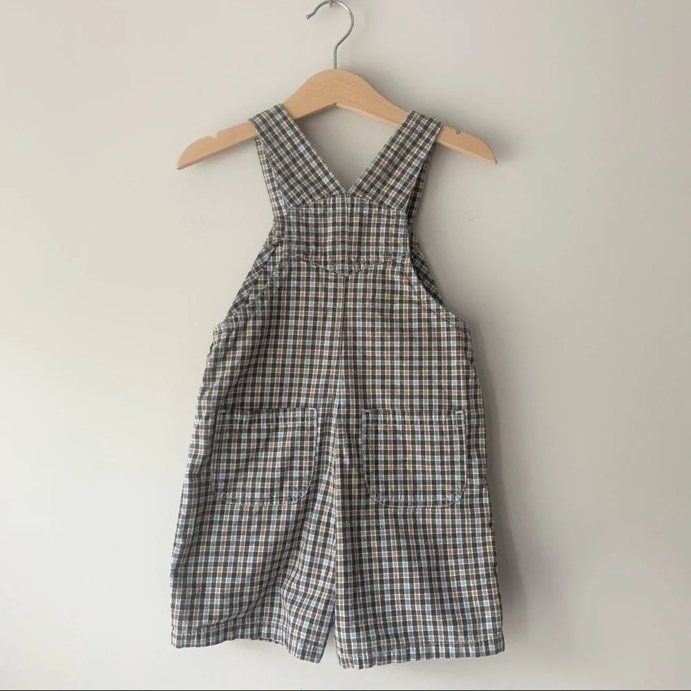 Gymboree Plaid Overalls